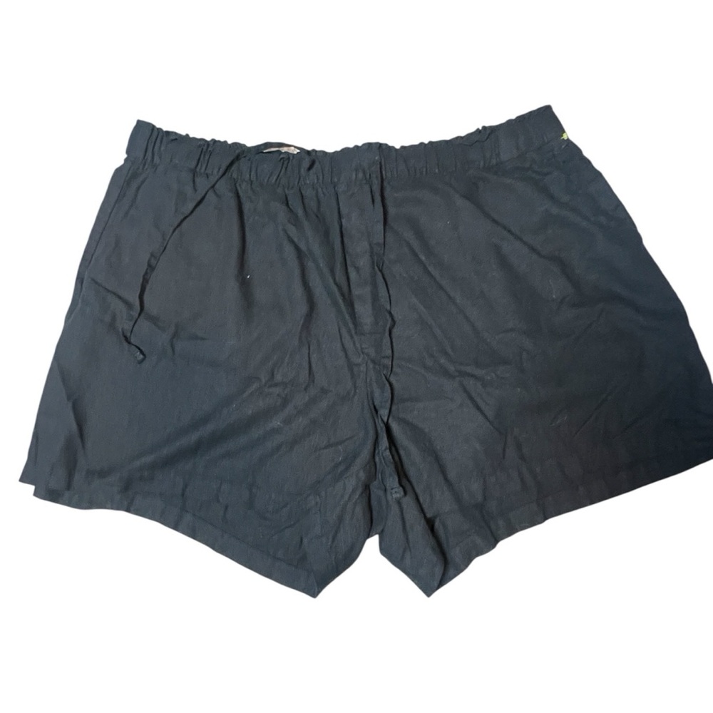 Ava &Viv linen blend elastic drawstring waist shorts size 3X